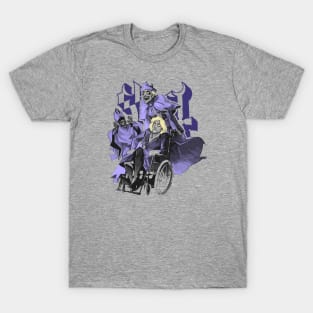 Funny Ghost Neon Purple T-Shirt